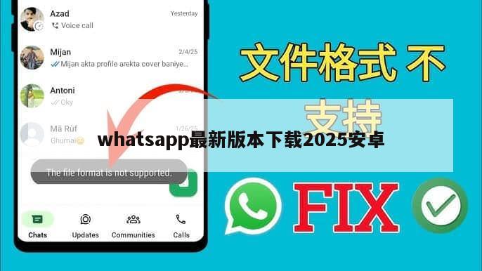 whatsapp最新版本下载2025安卓